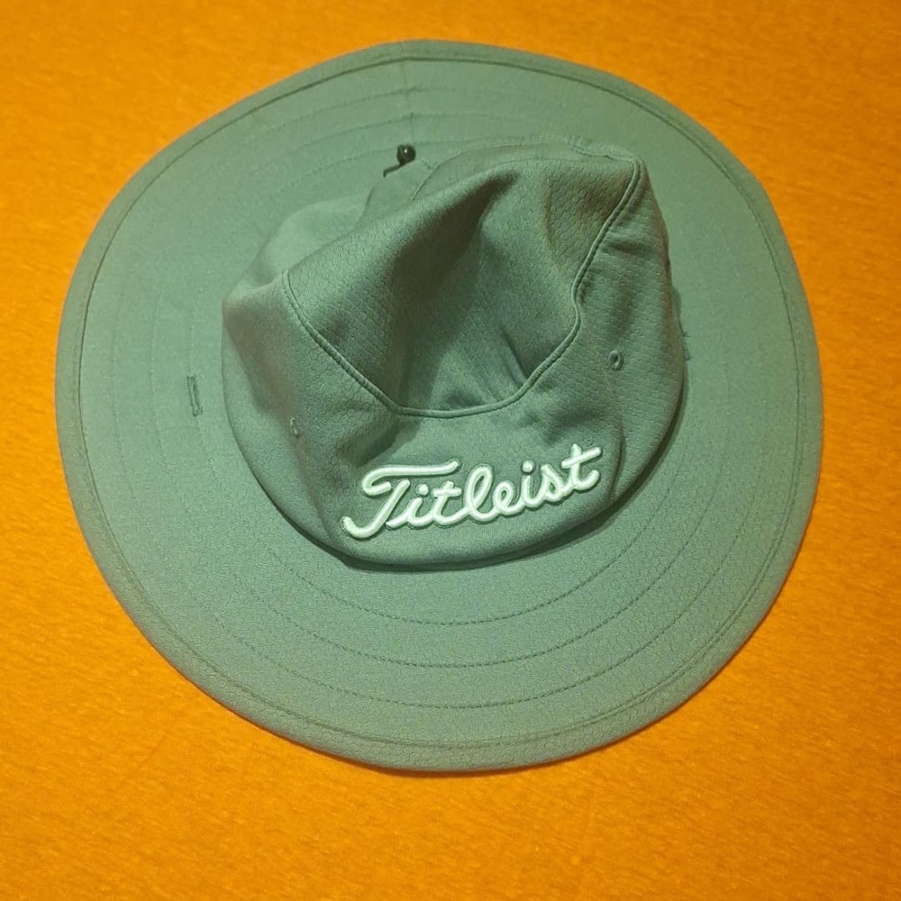 TITLEIST V1 FOOTJOY FJ AUSSIE GOLF HAT FULL BRIM Bucket Sun Gray Texas Flag Logo
